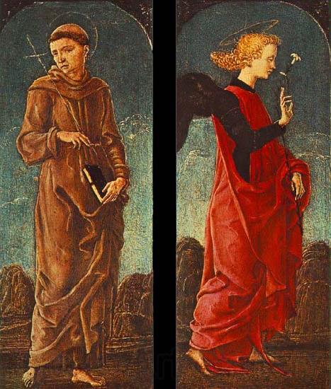 Cosimo Tura St Francis of Assisi and Announcing Angel Norge oil painting art